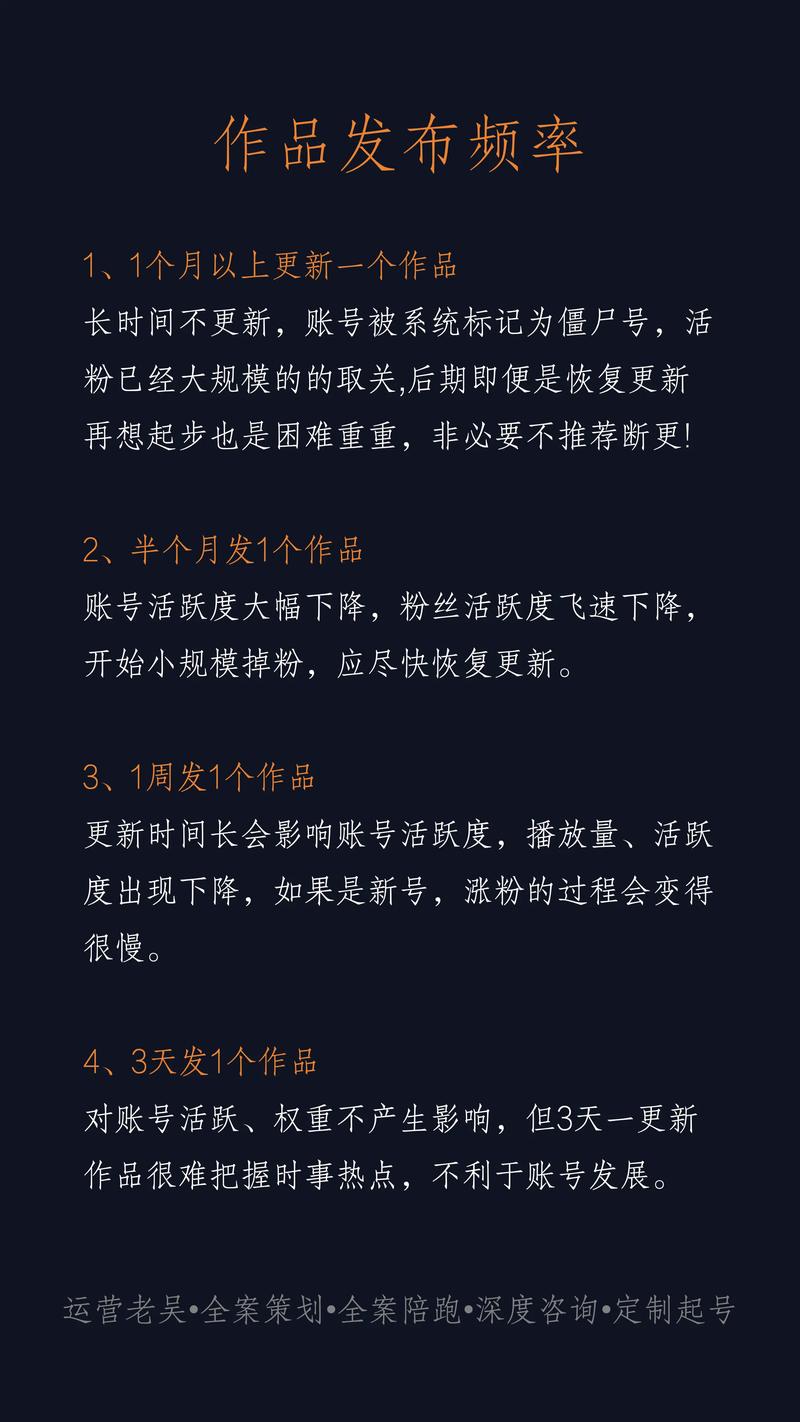制作短視頻發布頻率建議-服務標準-服務標準