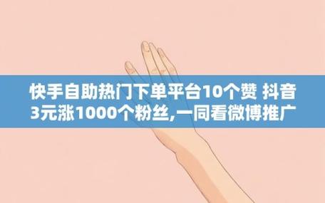 快手在線粉絲下單平臺-快手粉絲3元一萬