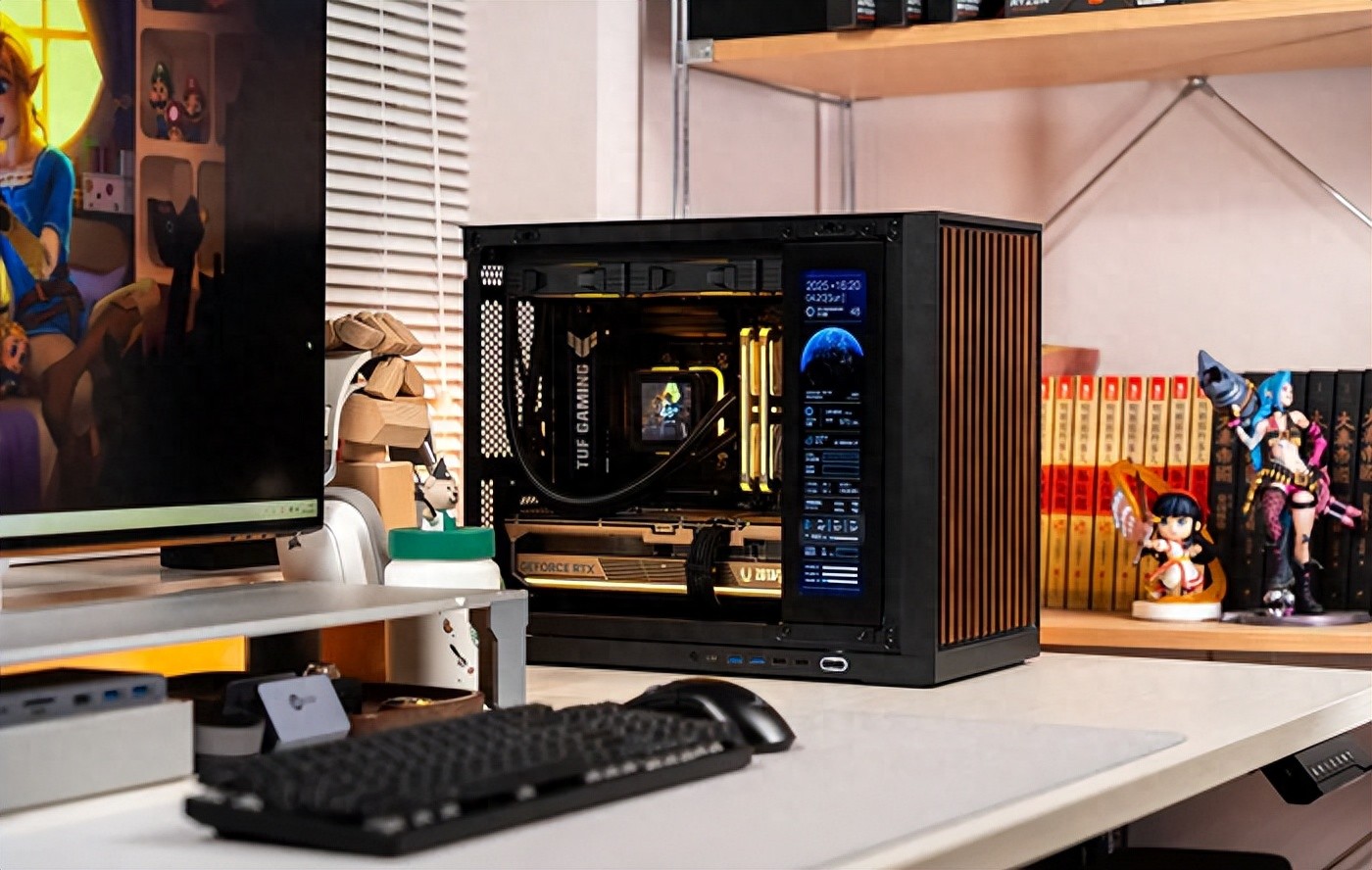 MATX游戲小鋼炮：閃鱗G600機箱搭配9800X3D+B850M重炮手+5080AMP